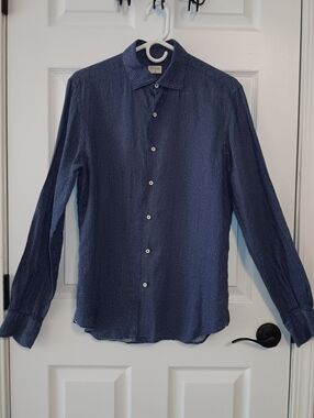 Xacus Long Sleeve Linen Button-Up Shirt